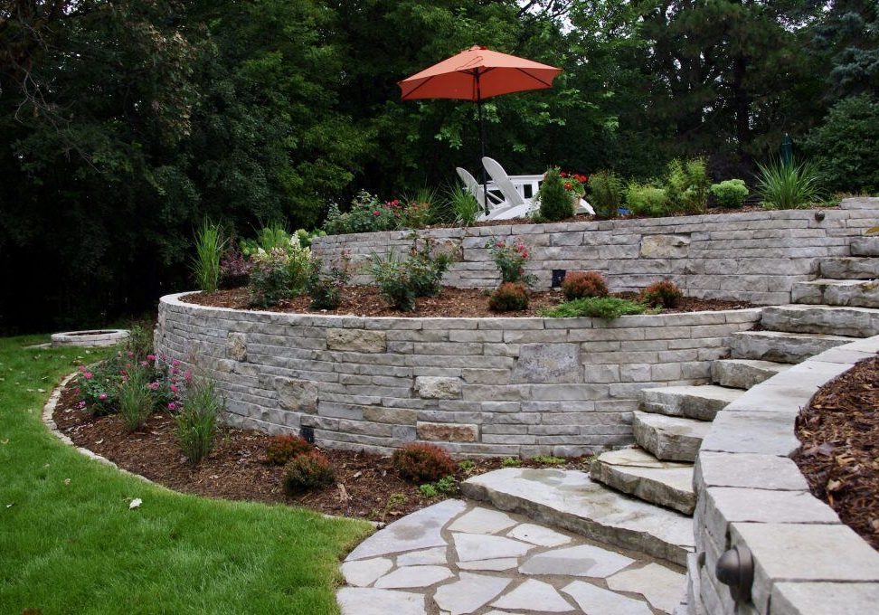 Edina Natural Stone Wall